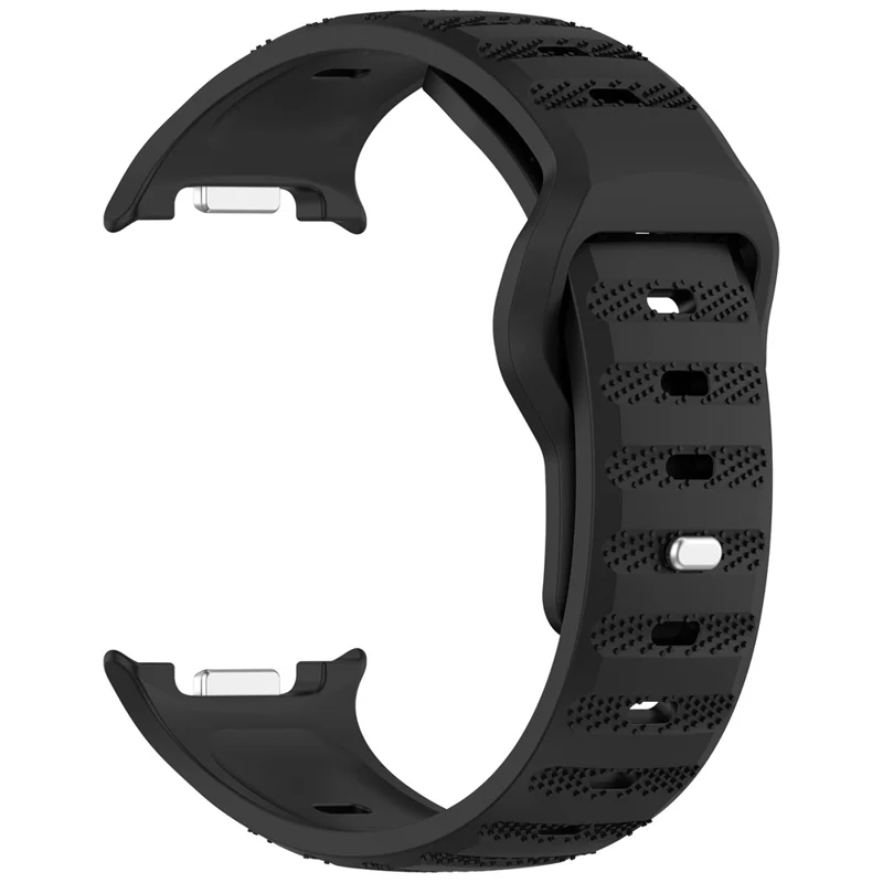 Replacement Strap for Samsung Galaxy Watch8 44mm / 40mm / Watch8 Classic 46mm Dot Pattern Silicone Watch Band - Black