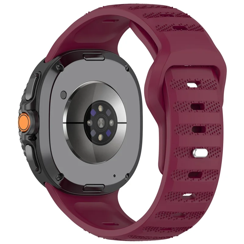 Replacement Strap for Samsung Galaxy Watch8 44mm / 40mm / Watch8 Classic 46mm Dot Pattern Silicone Watch Band - Wine Red