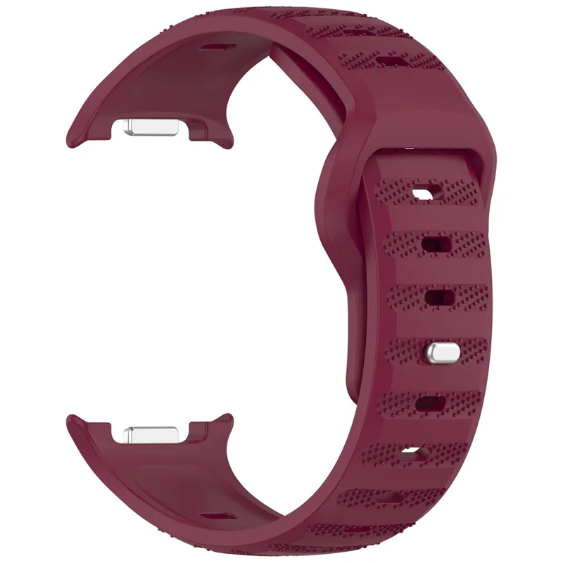 Replacement Strap for Samsung Galaxy Watch8 44mm / 40mm / Watch8 Classic 46mm Dot Pattern Silicone Watch Band - Wine Red