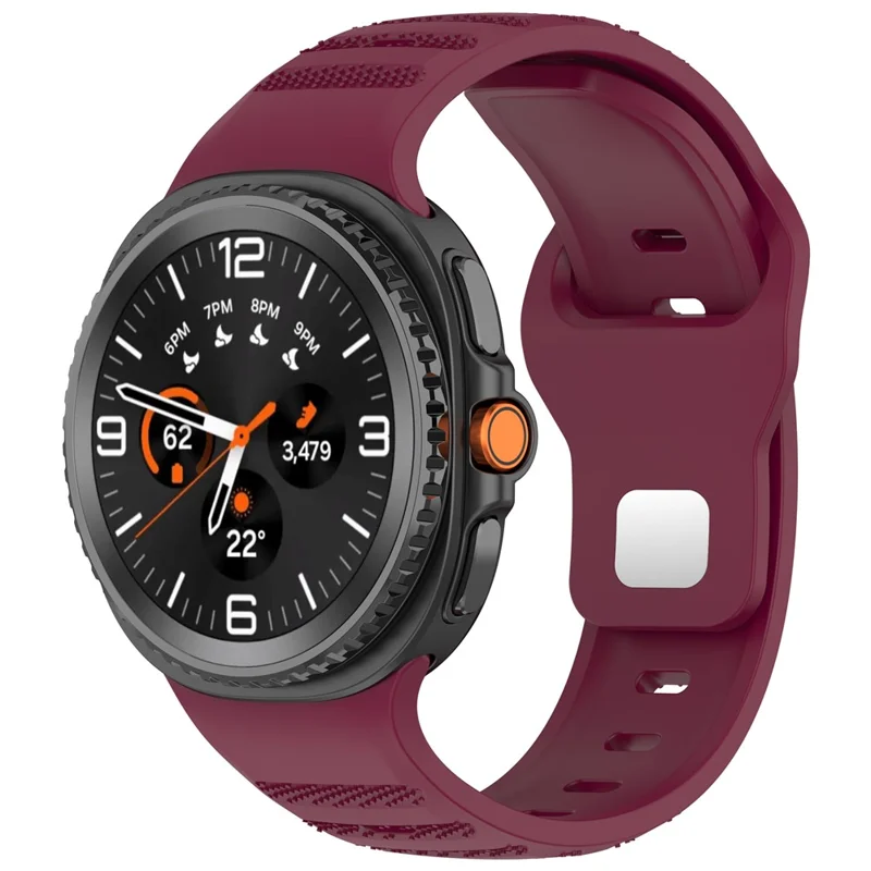 Replacement Strap for Samsung Galaxy Watch8 44mm / 40mm / Watch8 Classic 46mm Dot Pattern Silicone Watch Band - Wine Red
