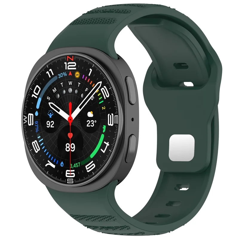 Replacement Strap for Samsung Galaxy Watch8 44mm / 40mm / Watch8 Classic 46mm Dot Pattern Silicone Watch Band - Green