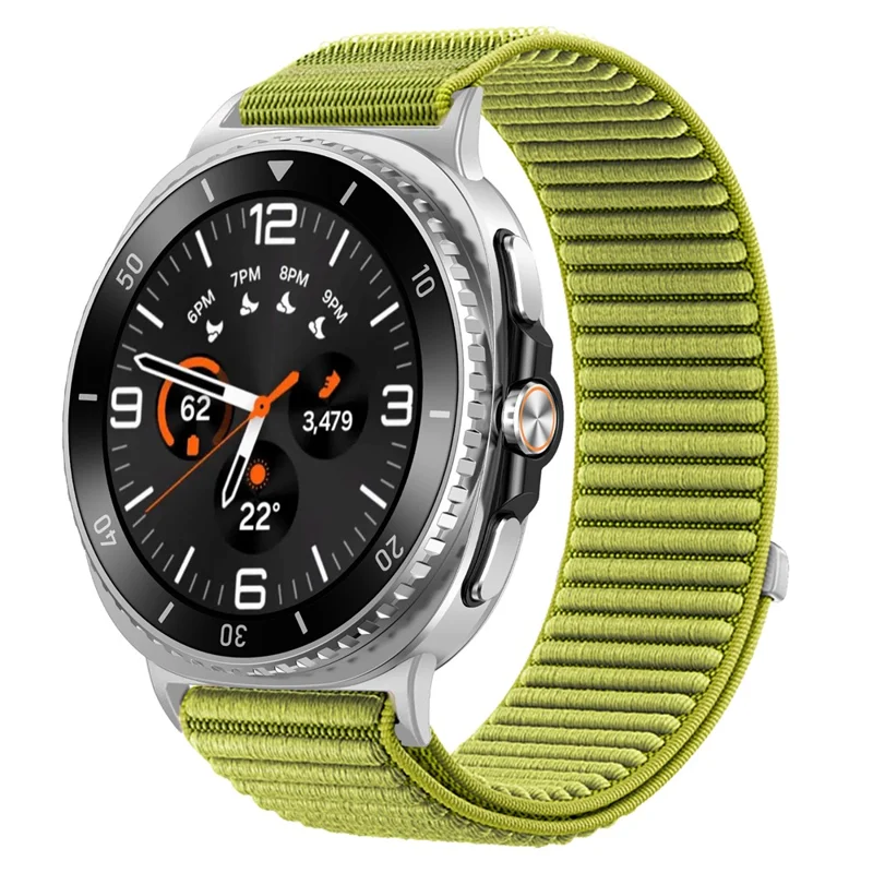 Correa de muñeca para Samsung Galaxy Watch8 44mm / 40mm / Watch8 Classic 47mm / 43mm Cinta Mágica Correa de Reloj de Nailon Tejido - Verde