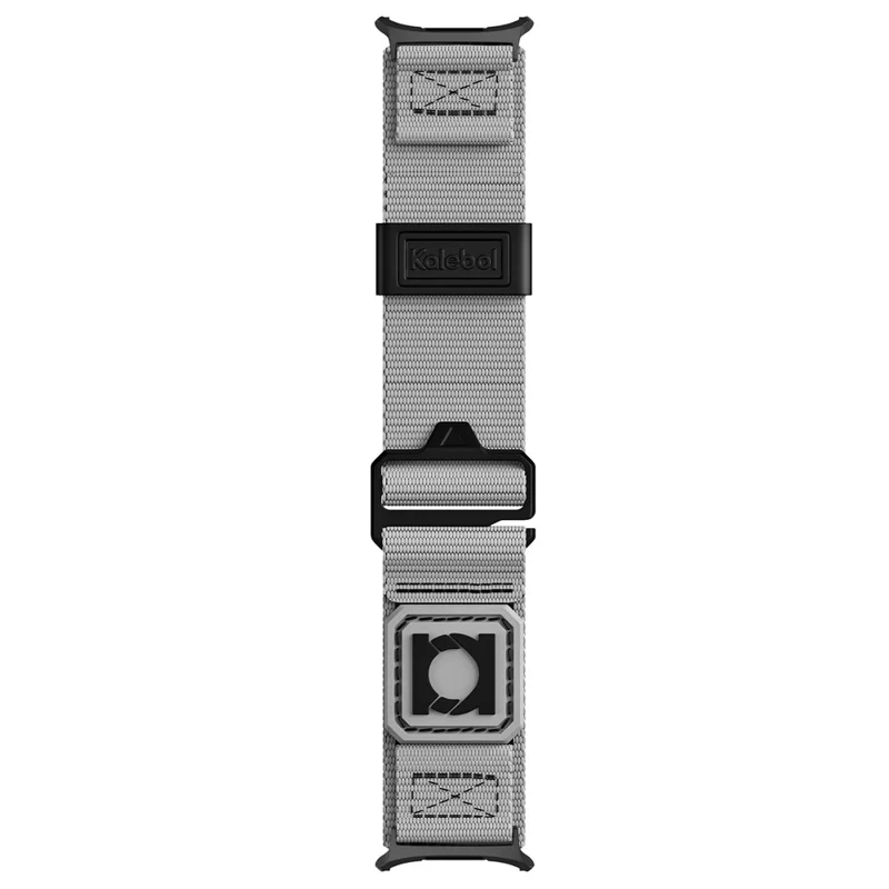 KALEBOL For Samsung Galaxy Watch Ultra 47mm Braided Nylon Wrist Strap Sport Watch Band - Grey