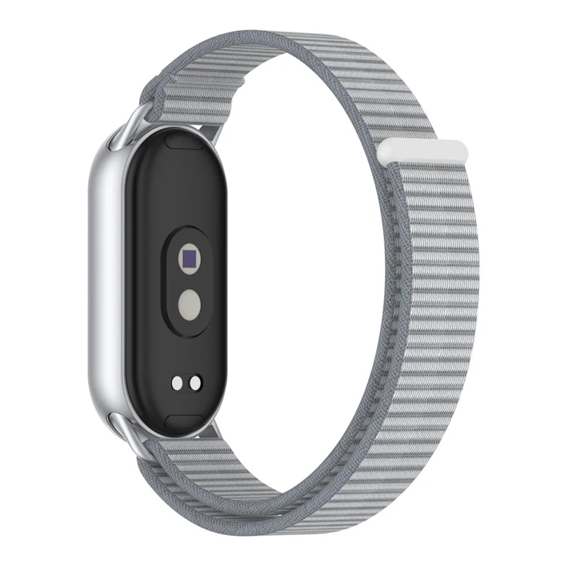 Correa de muñeca de Nailon con Cinta Mágica para Xiaomi Smart Band 10 / 9 / 8 - Gris