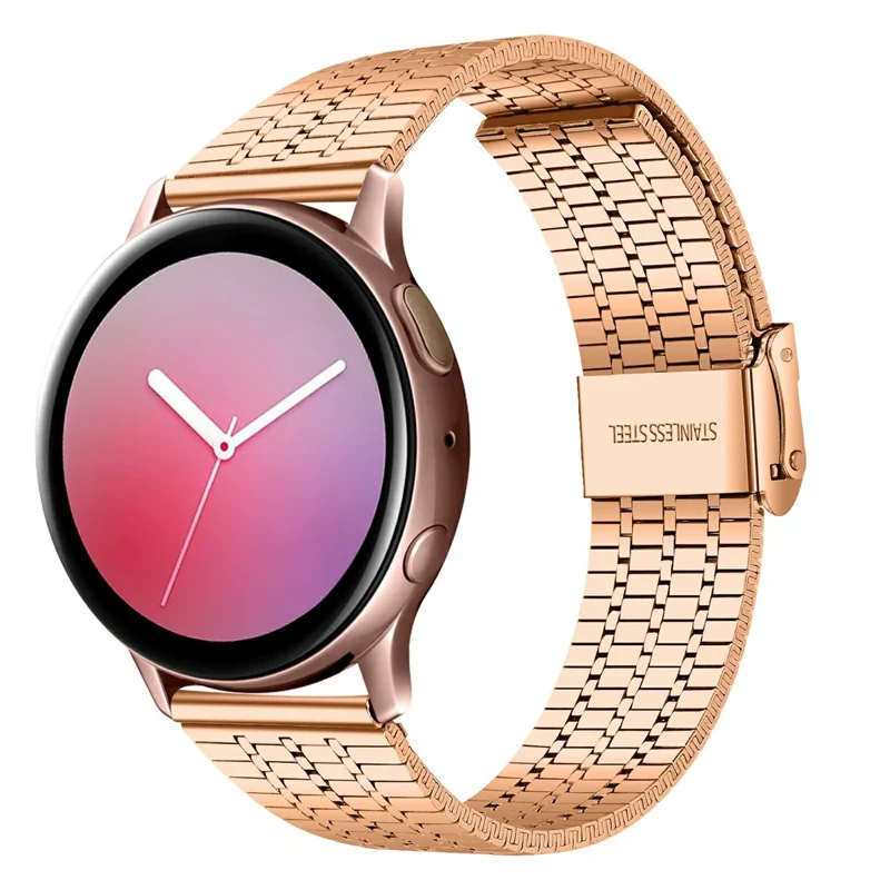 Correa para Garmin Vivoactive 4 de 7 eslabones - Acero inoxidable electropulido - Oro rosa