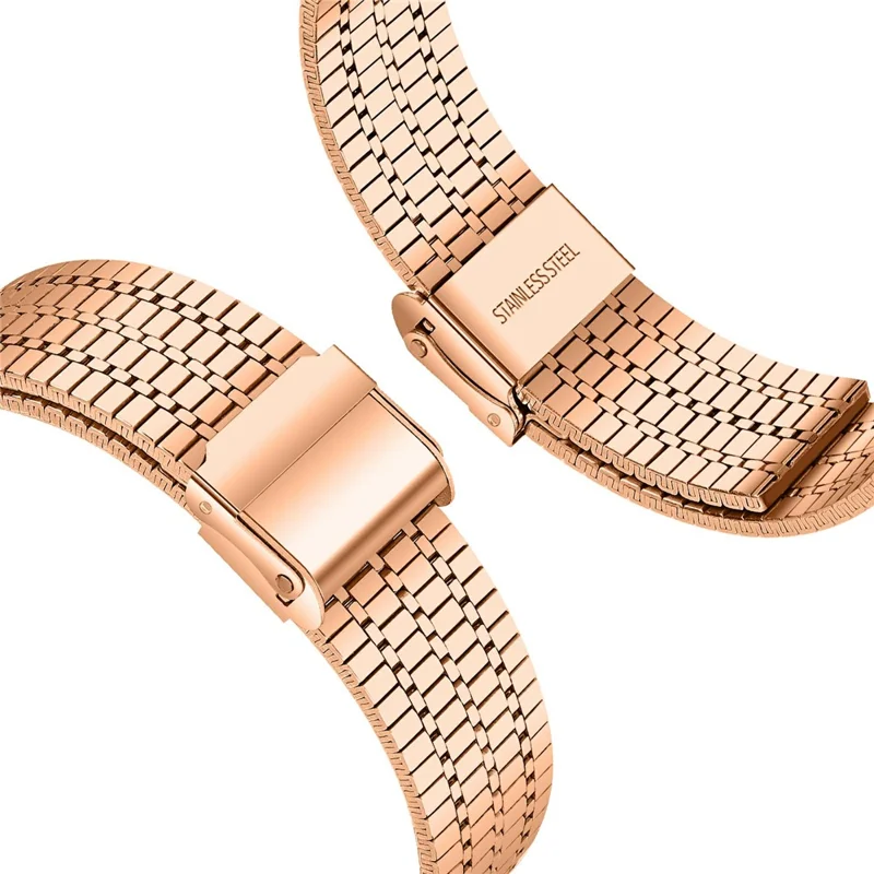 Correa para Garmin Vivoactive 4 de 7 eslabones - Acero inoxidable electropulido - Oro rosa