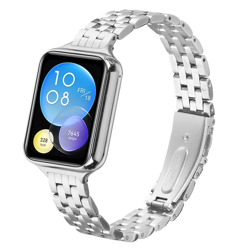Per Xiaomi Redmi Watch 5 / 4 Cinturino Sottile a Cinque Maglie in Acciaio Inossidabile Argento