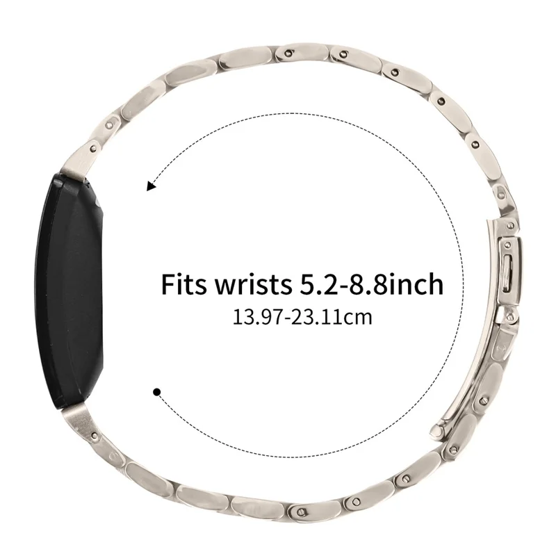 Für Fitbit Inspire HR / Inspire Armband Schlankes Fünf-Perlen Edelstahlarmband - Sternenlicht
