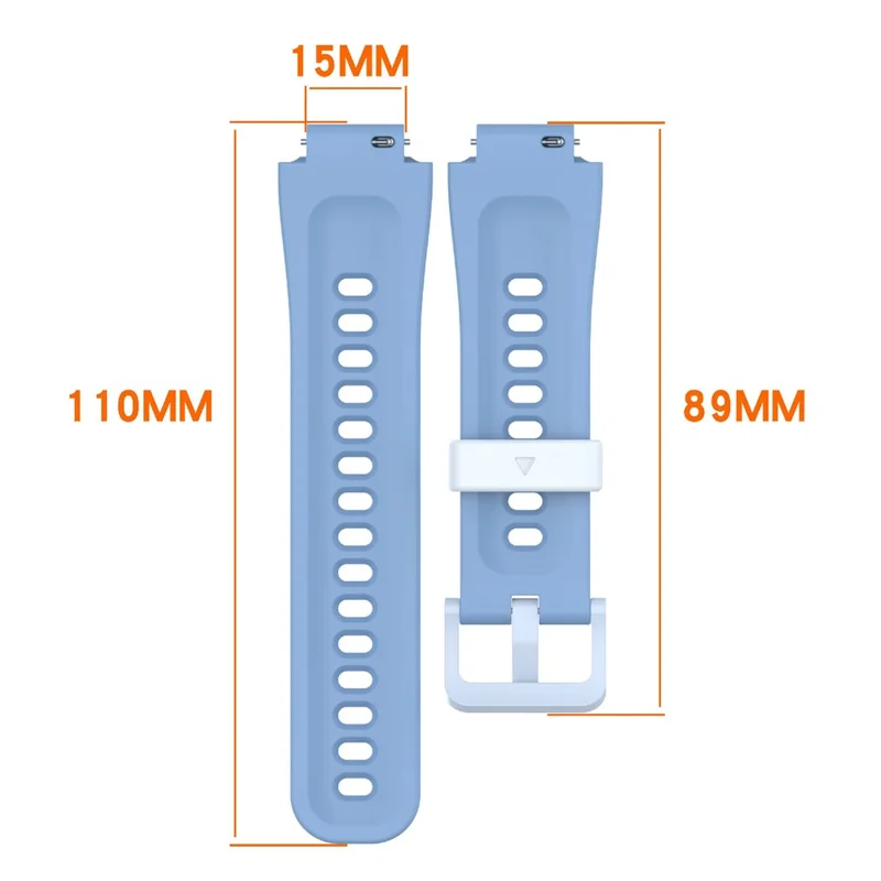 15mm Ersatz-Armband für Xiaomi Redmi Kinder Smartwatch Silikonarmband mit Werkzeug - Blau