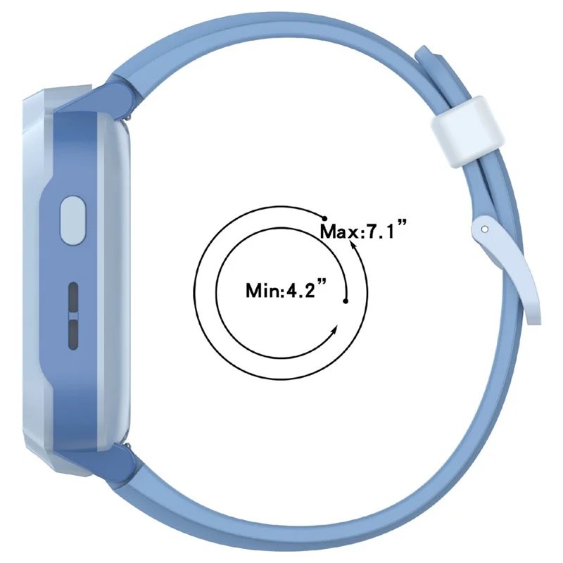 15mm Ersatz-Armband für Xiaomi Redmi Kinder Smartwatch Silikonarmband mit Werkzeug - Blau