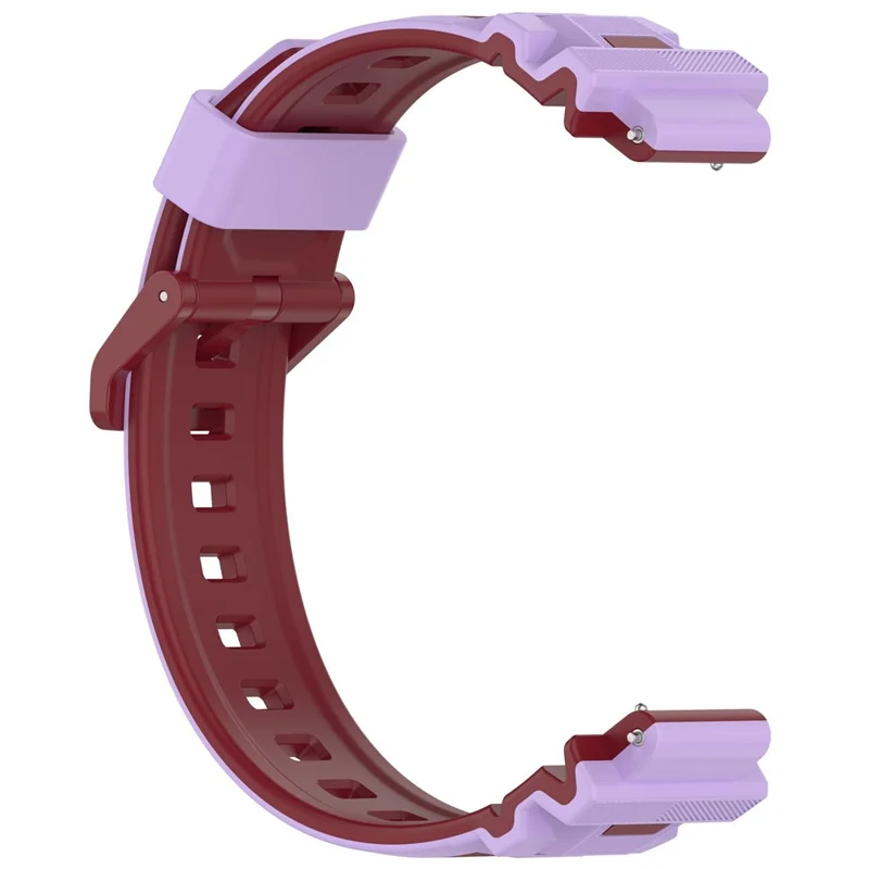 Pulseira de Relógio Infantil de 16MM Compatível com Honor Choice Whizkid 2Pro Pulseira de Silicone Substituta - Roxo / Vermelho