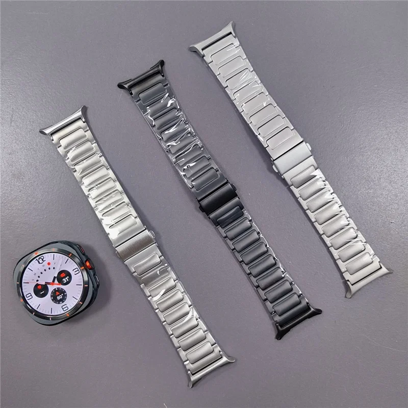 Watch Strap for Samsung Galaxy Watch8 44mm / 40mm / Watch8 Classic 46mm Titanium Alloy Wrist Band - Titanium
