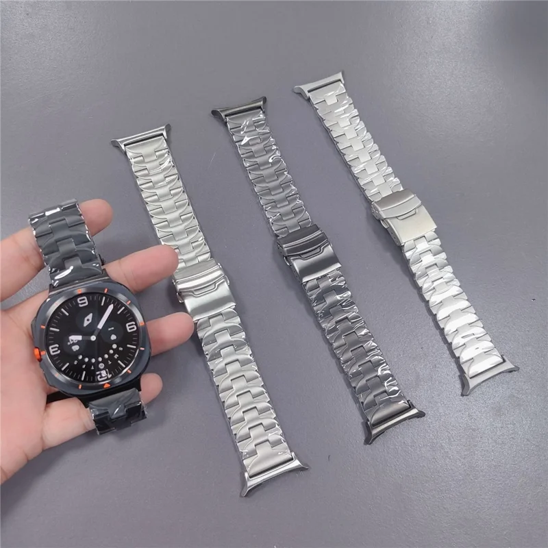 Titanium Alloy Strap for Samsung Galaxy Watch8 44mm / 40mm / Watch8 Classic 46mm Butterfly Shape Watch Band - Black
