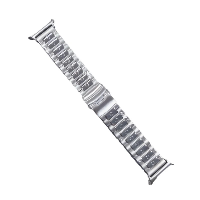 Watch Strap for Samsung Galaxy Watch8 44mm / 40mm / Watch8 Classic 46mm S Pattern 3-Bead Titanium Alloy Wrist Band - Silver