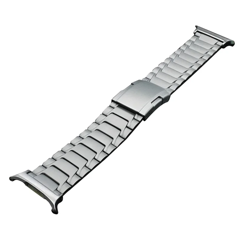 Replacement Strap for Samsung Galaxy Watch8 44mm / 40mm / Watch8 Classic 46mm Turtle Buckle Titanium Alloy Watch Band - Silver