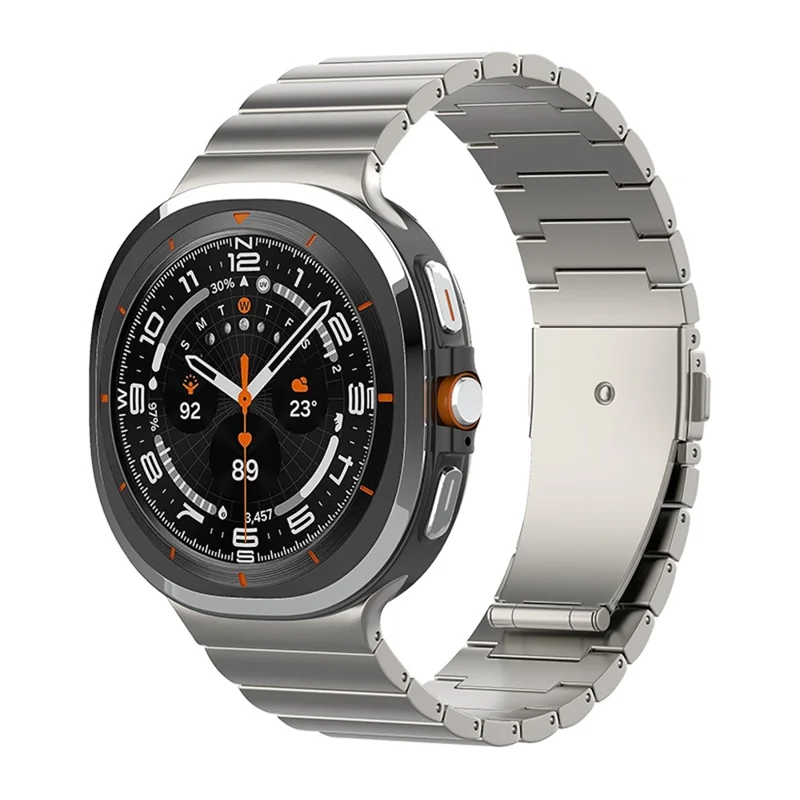 Bracelet pour Samsung Galaxy Watch8 44mm / 40mm / Watch8 Classic 47mm Titanium Bracelet à 1 Perle - Titane