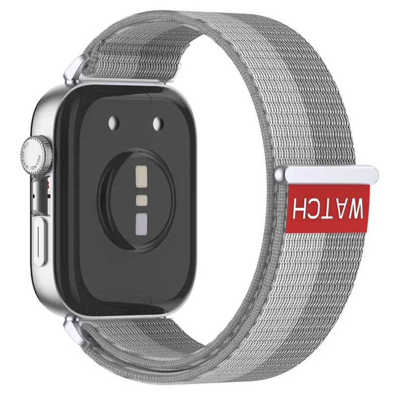 Pulseira KALEBOL para Huawei Watch Fit 4 Pro / Fit 4 / Fit 3 - Banda de Laço de Nylon Ajustável - Prata