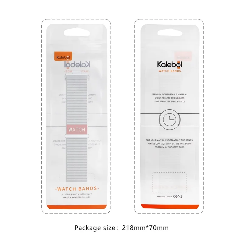 Pulseira KALEBOL para Huawei Watch Fit 4 Pro / Fit 4 / Fit 3 - Banda de Laço de Nylon Ajustável - Prata
