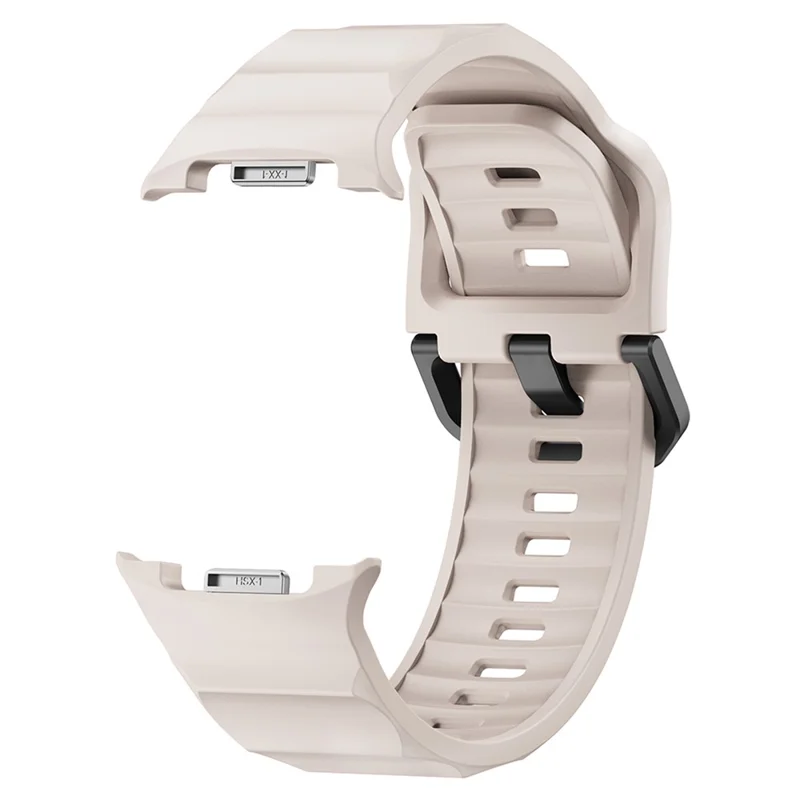 Pulseira KALEBOL para Samsung Galaxy Watch8 44mm / 40mm / Watch8 Classic 47mm em Formato de Onda de Silicone - Starlight