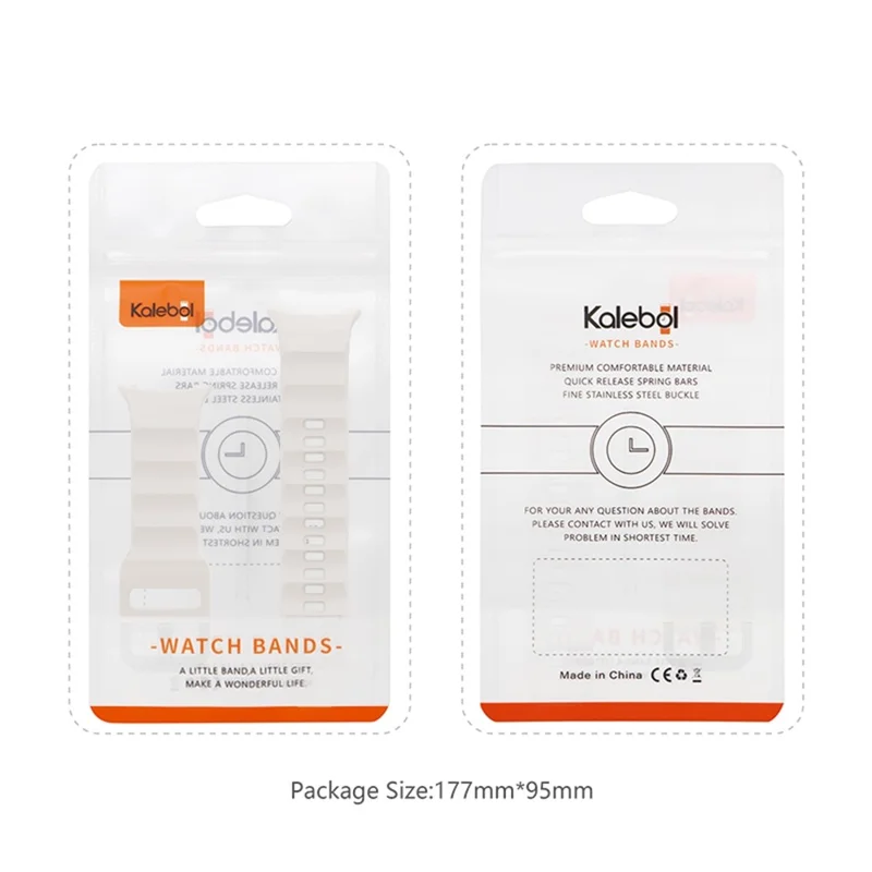 Pulseira KALEBOL para Samsung Galaxy Watch8 44mm / 40mm / Watch8 Classic 47mm em Formato de Onda de Silicone - Starlight