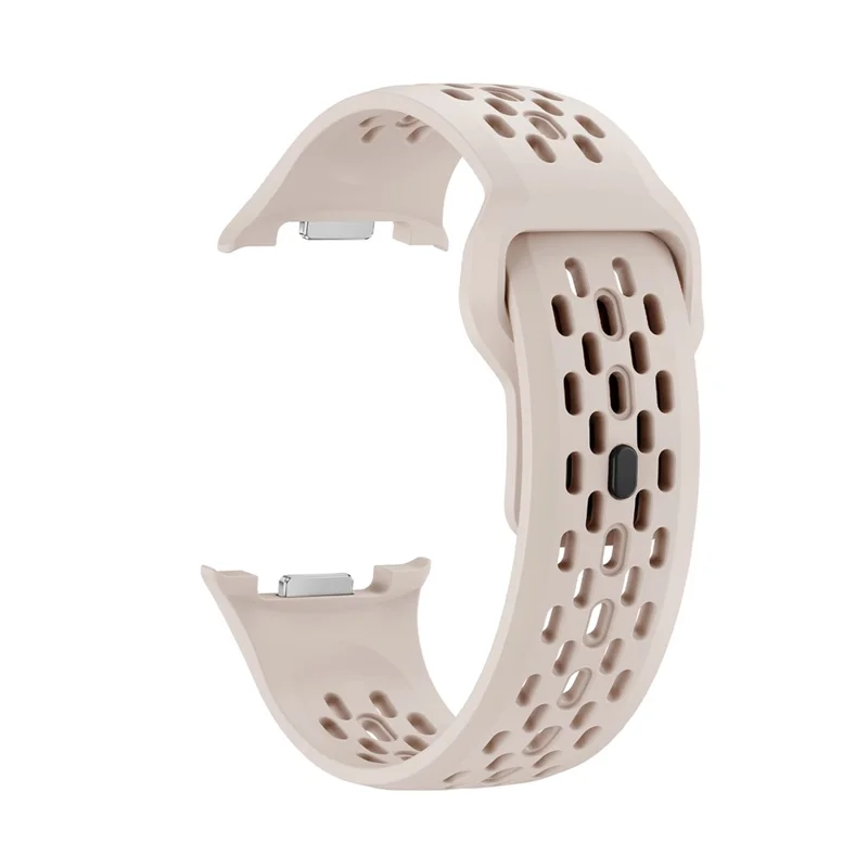 KALEBOL Pulseira de Reposição para Samsung Galaxy Watch8 44mm / 40mm / Watch8 Classic 47mm Design com Furos Pulseira de Silicone - Starlight