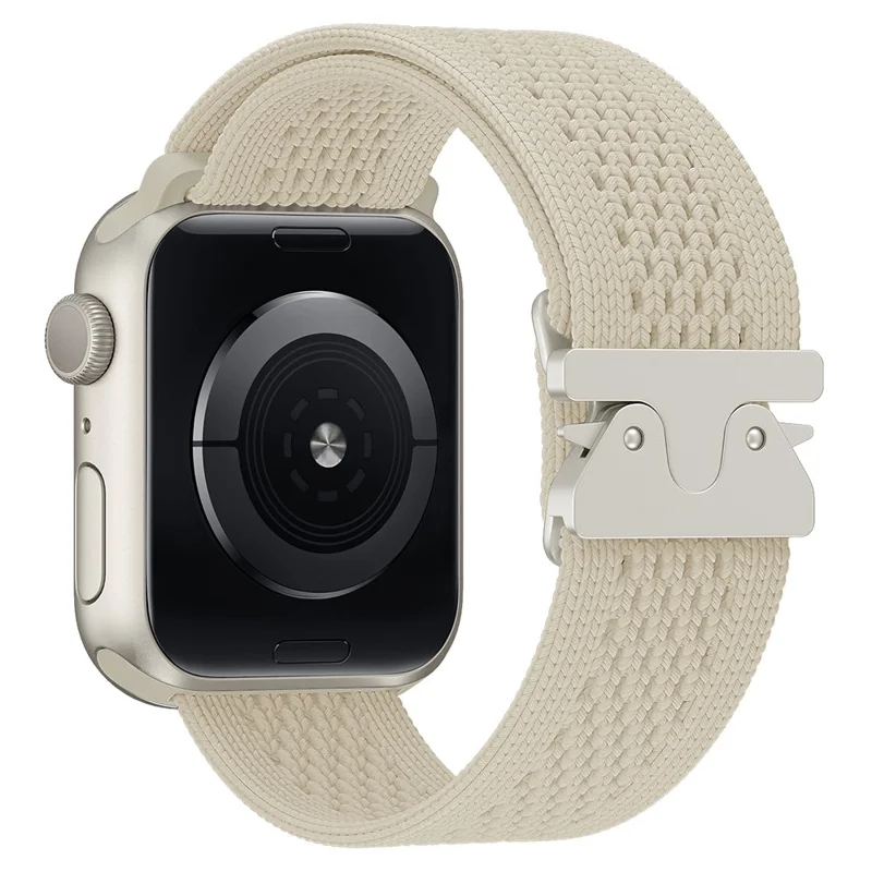 Watch Band for Apple Watch Series 10 Ultra 9 8 7 SE 6 5 4 3 2 1 46mm 49mm 45mm 44mm 42mm Parachute Buckle Nylon Strap - Starlight
