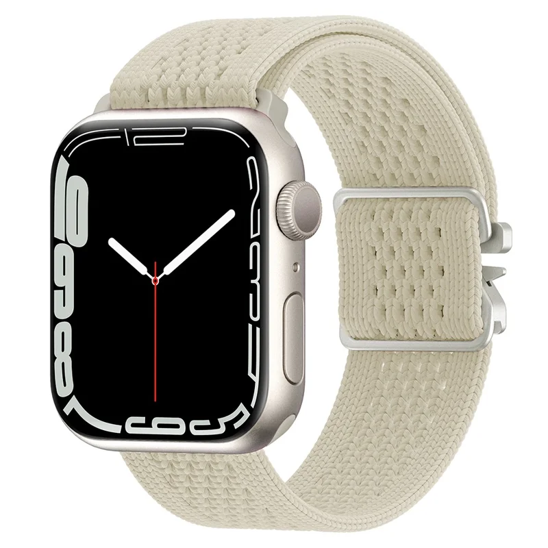 Watch Band for Apple Watch Series 10 Ultra 9 8 7 SE 6 5 4 3 2 1 46mm 49mm 45mm 44mm 42mm Parachute Buckle Nylon Strap - Starlight