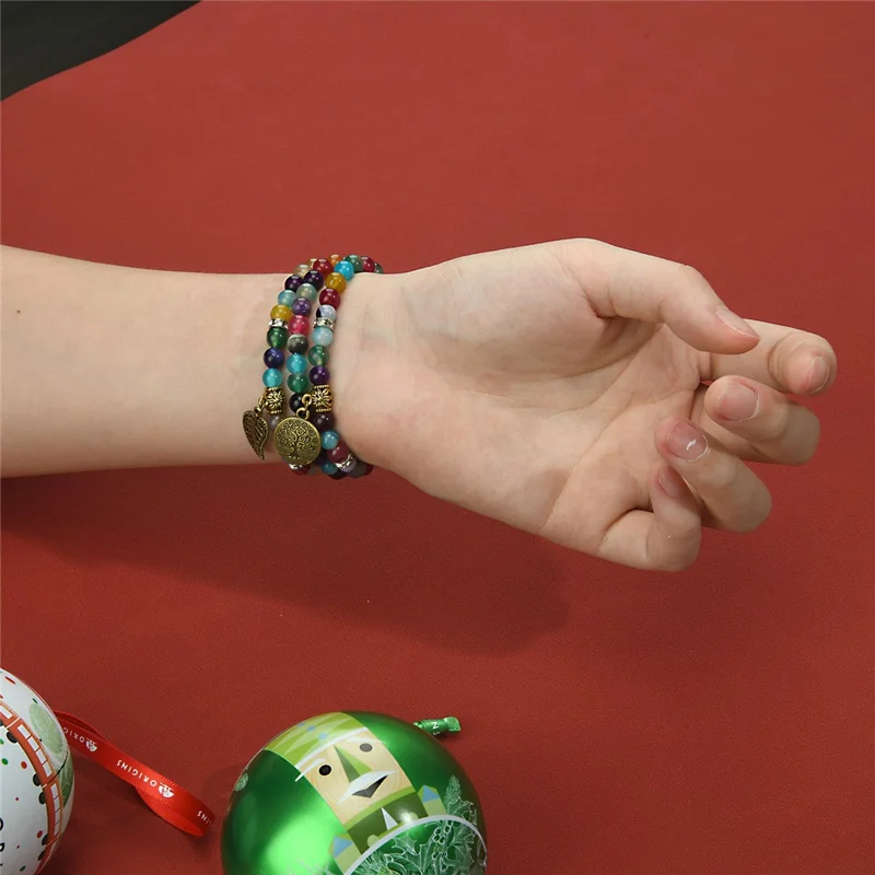 Watch Strap for Apple Watch Series 10 Ultra 9 8 7 SE 6 5 4 3 2 1 46mm 49mm 45mm 44mm 42mm Beaded Bracelet Wrist Band - Colorful