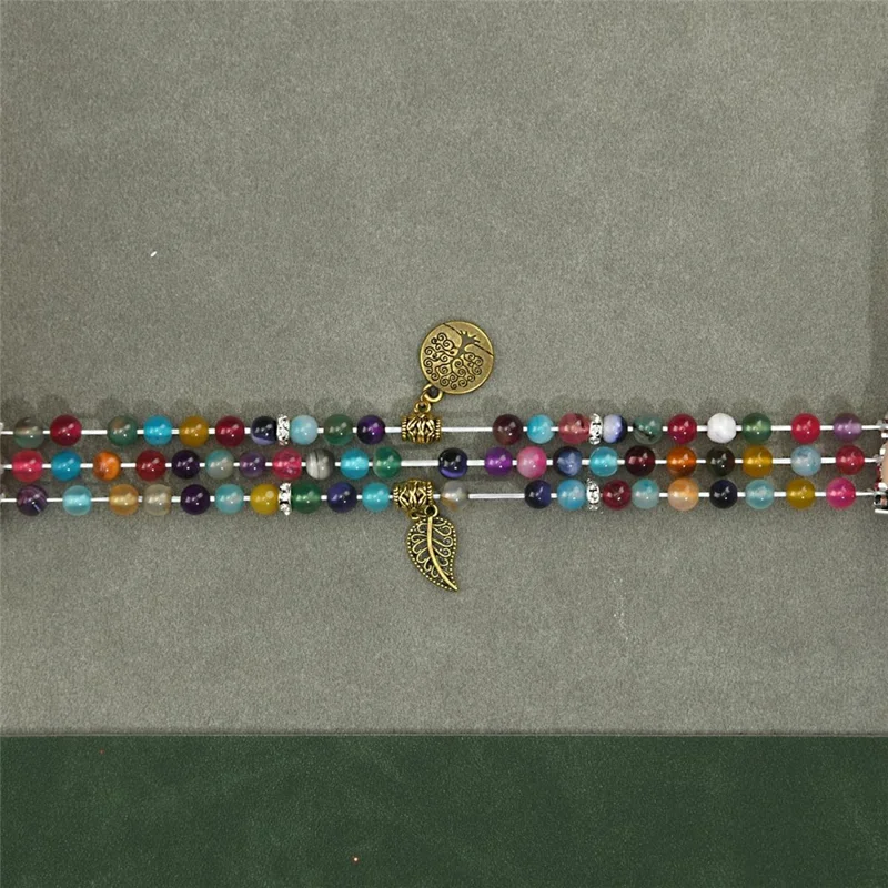 Watch Strap for Apple Watch Series 10 Ultra 9 8 7 SE 6 5 4 3 2 1 46mm 49mm 45mm 44mm 42mm Beaded Bracelet Wrist Band - Colorful