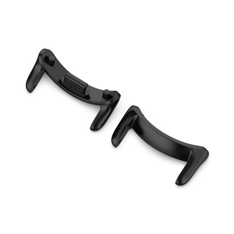 1 Pair Watch Band Adapter for Xiaomi Smart Band 9 / 8 Stainless Steel Connector, 14mm Width - Black