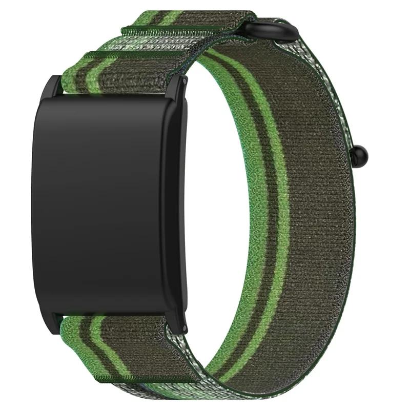 Magic Tape Band für WHOOP 5.0 LIFE MG / 5.0 One / 5.0 Peak / 4.0 / 3.0 Stilvolles Nylon-Armband - Schwarzgrün