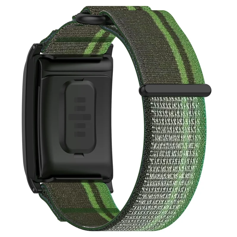 Magic Tape Band für WHOOP 5.0 LIFE MG / 5.0 One / 5.0 Peak / 4.0 / 3.0 Stilvolles Nylon-Armband - Schwarzgrün