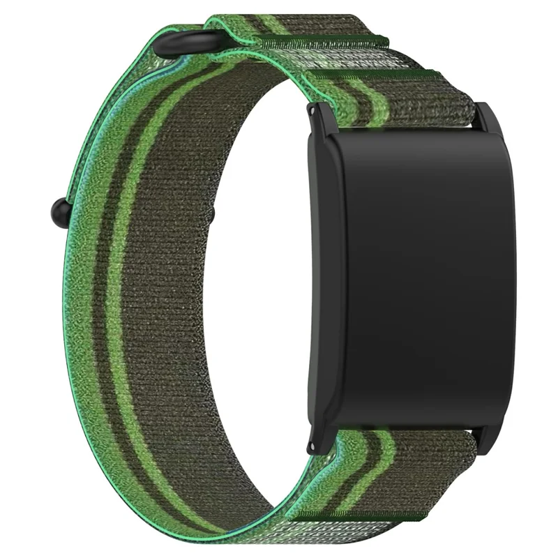 Magic Tape Band für WHOOP 5.0 LIFE MG / 5.0 One / 5.0 Peak / 4.0 / 3.0 Stilvolles Nylon-Armband - Schwarzgrün