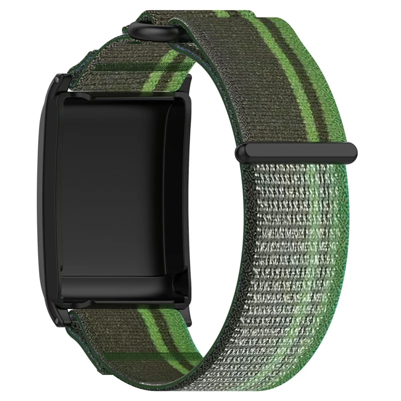 Magic Tape Band für WHOOP 5.0 LIFE MG / 5.0 One / 5.0 Peak / 4.0 / 3.0 Stilvolles Nylon-Armband - Schwarzgrün