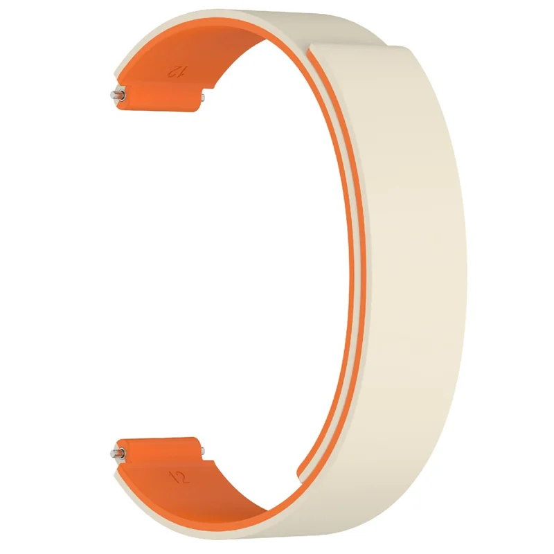 Para Xiaomi Smart Band 10 Pulseira de Silicone Substituição Magnética Pulseira de Relógio - Starlight / Laranja