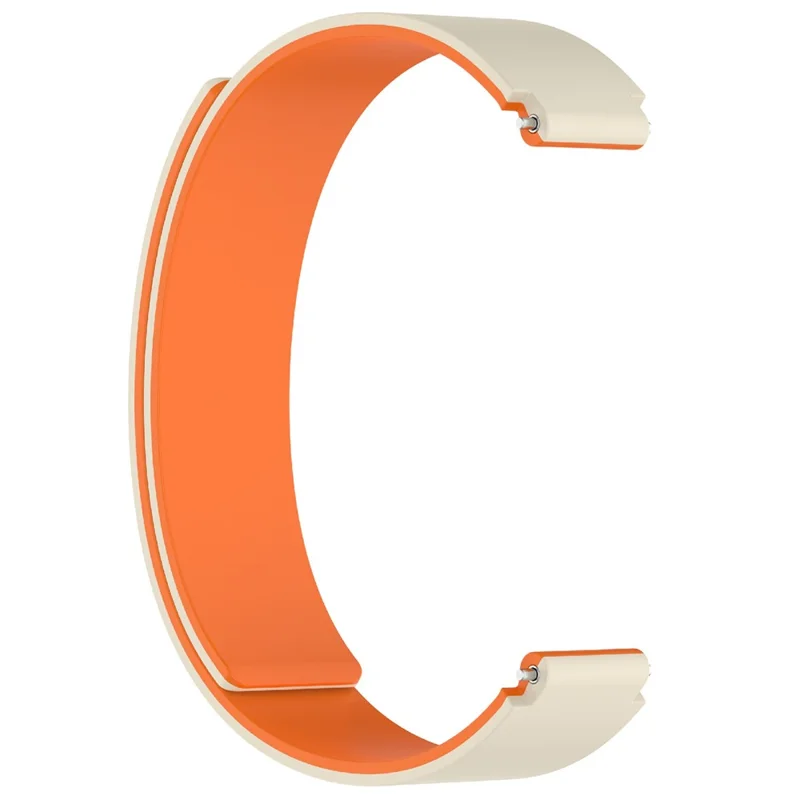 Para Xiaomi Smart Band 10 Pulseira de Silicone Substituição Magnética Pulseira de Relógio - Starlight / Laranja