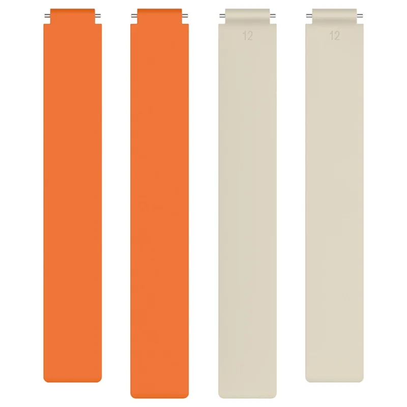 Para Xiaomi Smart Band 10 Pulseira de Silicone Substituição Magnética Pulseira de Relógio - Starlight / Laranja