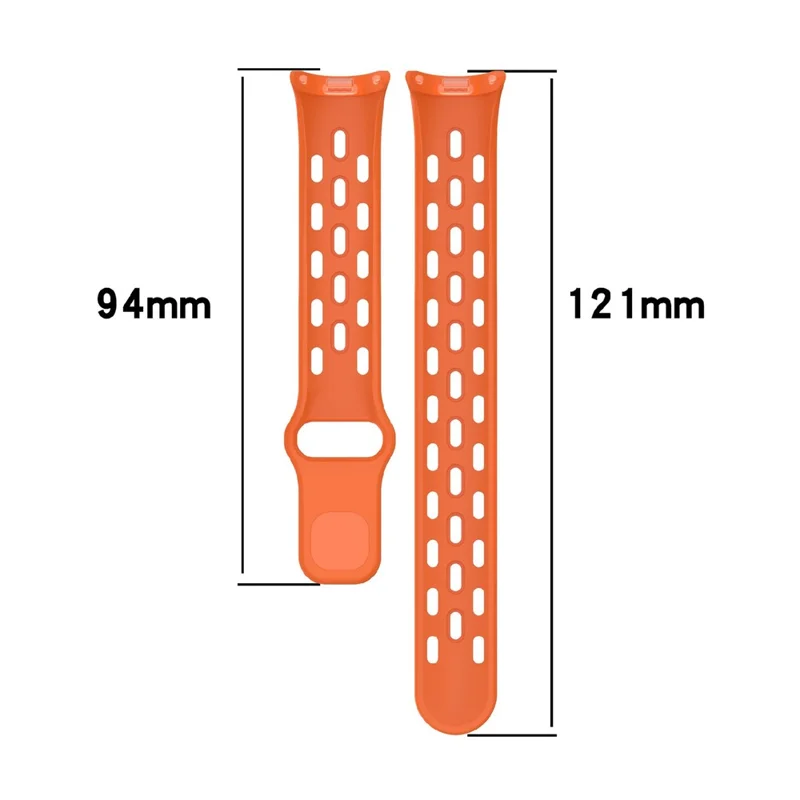 Watch Band for Xiaomi Smart Band 10 / 9 / 8 Holes Design Adjustable TPU Strap - Ivory White