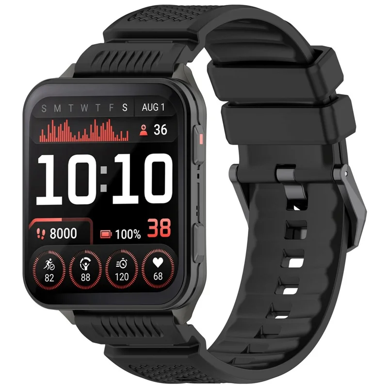 Pour Garmin Venu X1 Bracelet de Montre en Silicone Sport de Remplacement - Noir
