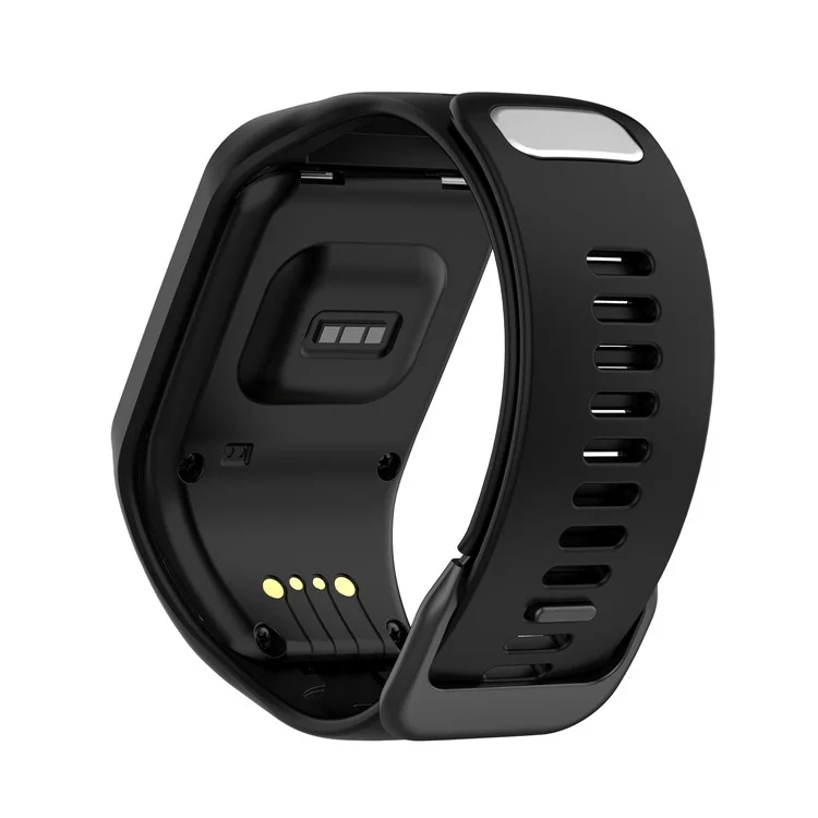 Reemplazo de Correa de Reloj de Silicona para TomTom Spark/Runner 3/2 - Negro