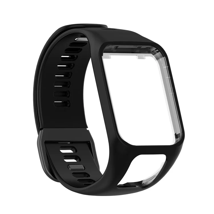Reemplazo de Correa de Reloj de Silicona para TomTom Spark/Runner 3/2 - Negro