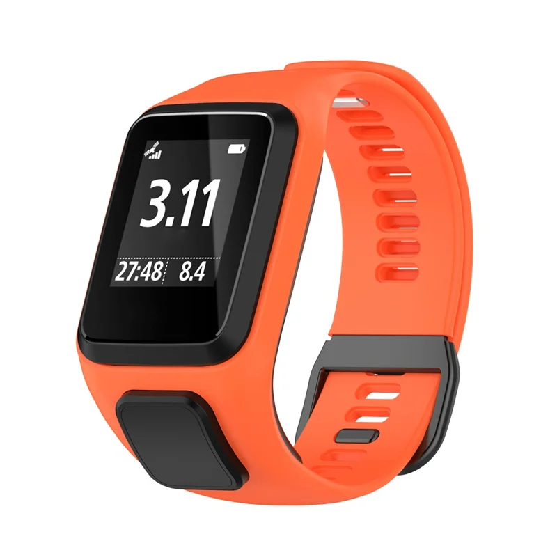 Correa de Reloj de Silicona de Repuesto para TomTom Spark/Runner 3/2 - Naranja