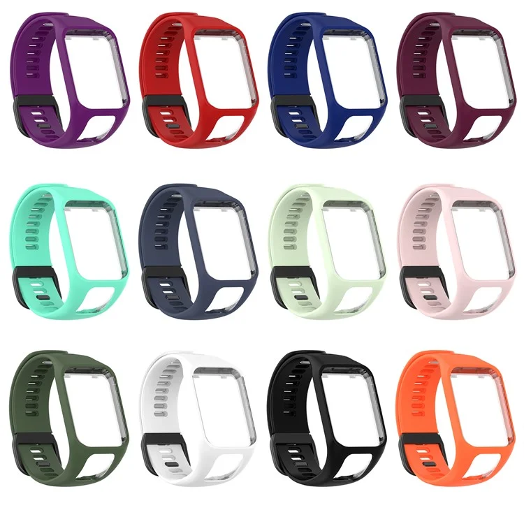 Bracelet de rechange en silicone pour TomTom Spark/Runner 3/2 - Bleu
