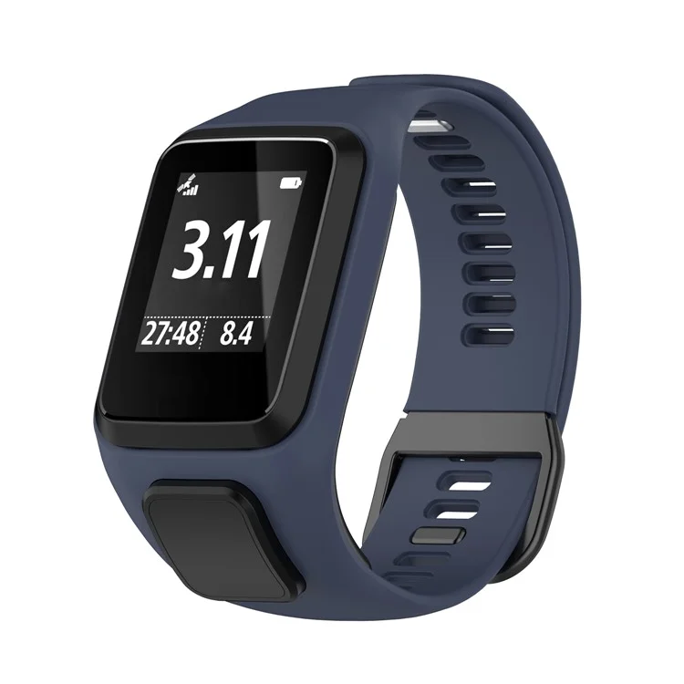 Bracelet de rechange en silicone pour TomTom Spark/Runner 3/2 - Bleu