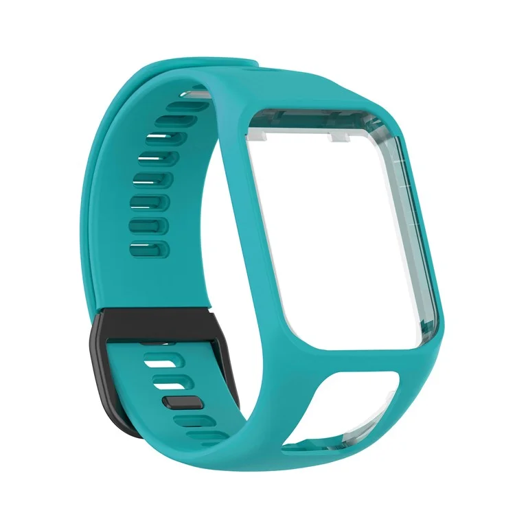 Correa de Muñeca de Repuesto Para la Banda de Reloj de Silicona Para Tomtom Spark/Runner 3/2 - Lago Azul