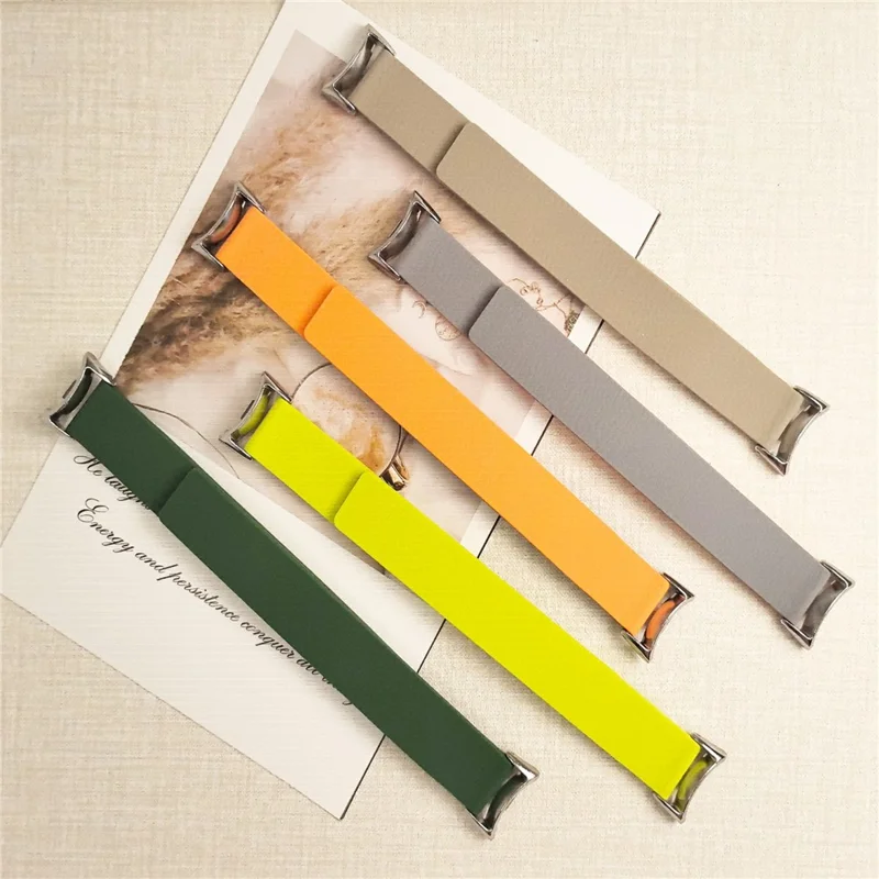 Silicone Band for Xiaomi Smart Band 10 / 10 NFC / 10 Ceramic / 9 / 9 NFC / 9 Ceramic Edition / 8 / 8 NFC Litchi Texture Magnetic Strap - White