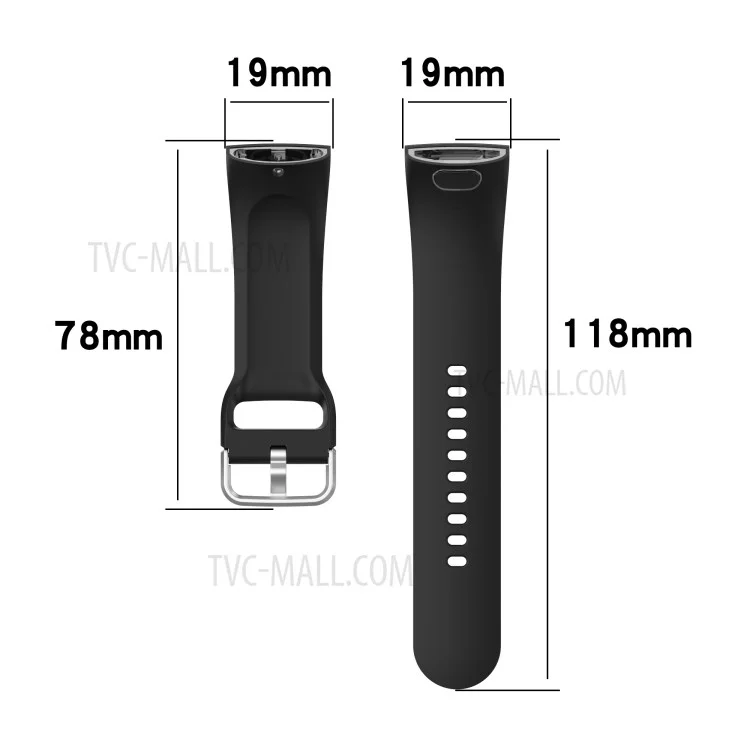 Solid Color Silicone Smart Watch Band Replacement Wrist Strap for Huami Amazfit X, Size: L - Dark Green