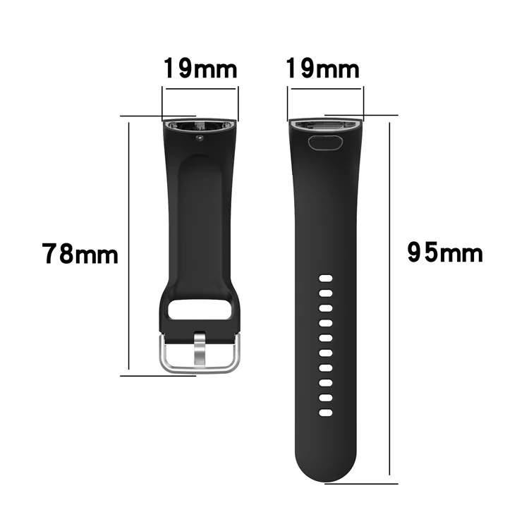 Substituição Silicone Smart Watch Band Wrist Strap Para Huami Amazfit X, Tamanho: S - Preto