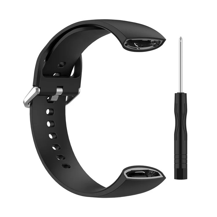 Substituição Silicone Smart Watch Band Wrist Strap Para Huami Amazfit X, Tamanho: S - Preto