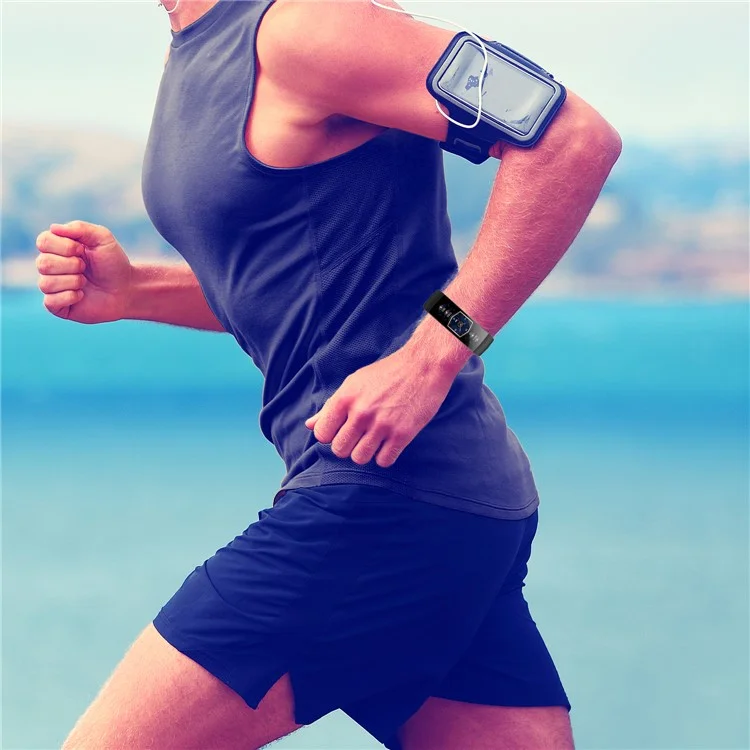 Substituição Silicone Smart Watch Band Wrist Strap Para Huami Amazfit X, Tamanho: S - Preto